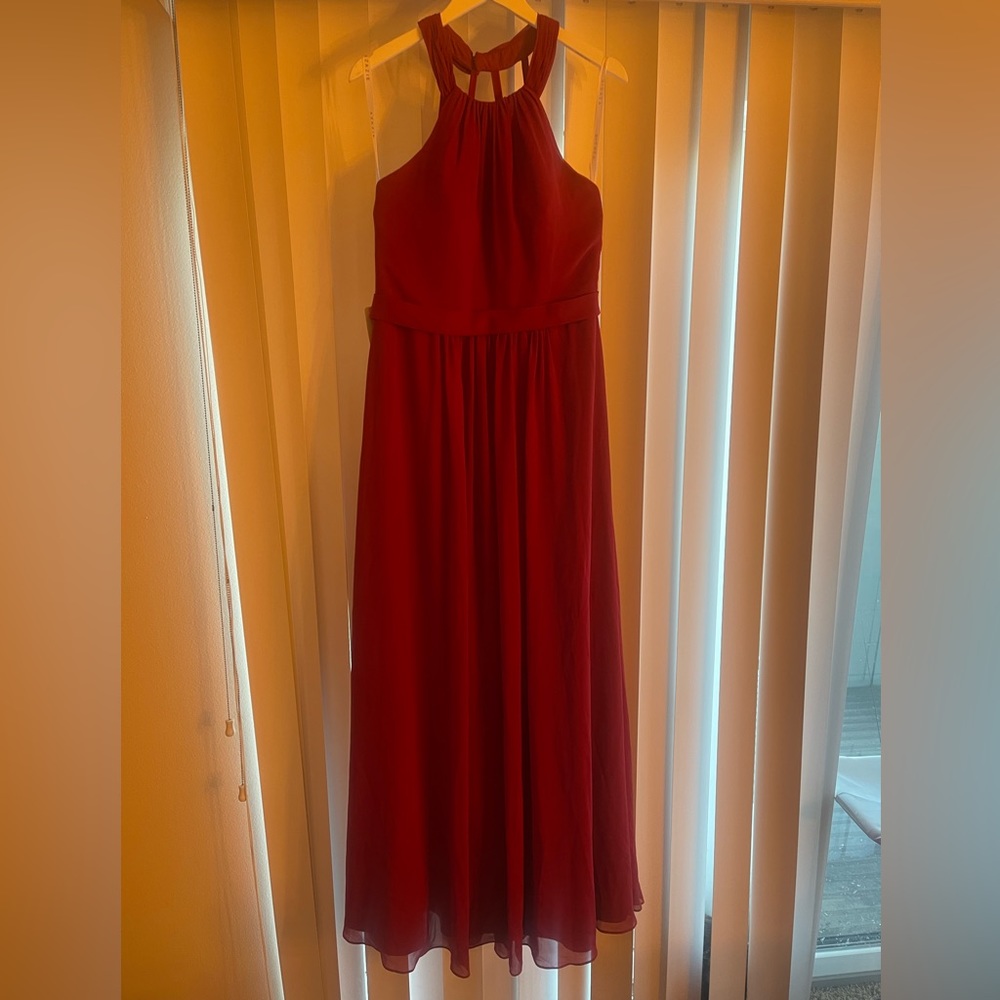 Azazie Burgundy Dress